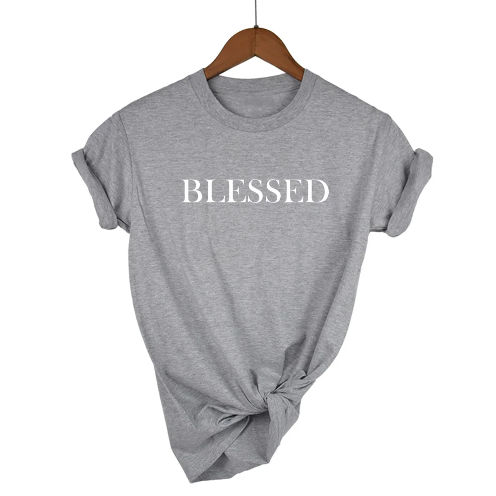 Women T Shirt Blessed Print Tshirt Women Short Sleeve O Neck Loose T-shirt Ladies Summer Causal Tee Shirt Clothes Tops
Women T Shirt Blessed Print Tshirt Women Short Sleeve O Neck Loose T-shirt Ladies Summer Causal Tee Shirt Clothes Tops