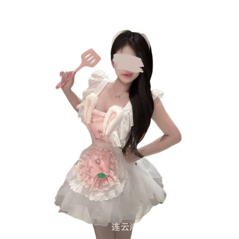 Sexy Lingerie Cute Bunny Maid Uniform Pure Desire Flirting Girl Puffy Dress Backless Deep V Suspenders Sleeveless Dress D1JF
Sexy Lingerie Cute Bunny Maid Uniform Pure Desire Flirting Girl Puffy Dress Backless Deep V Suspenders Sleeveless Dress D1JF