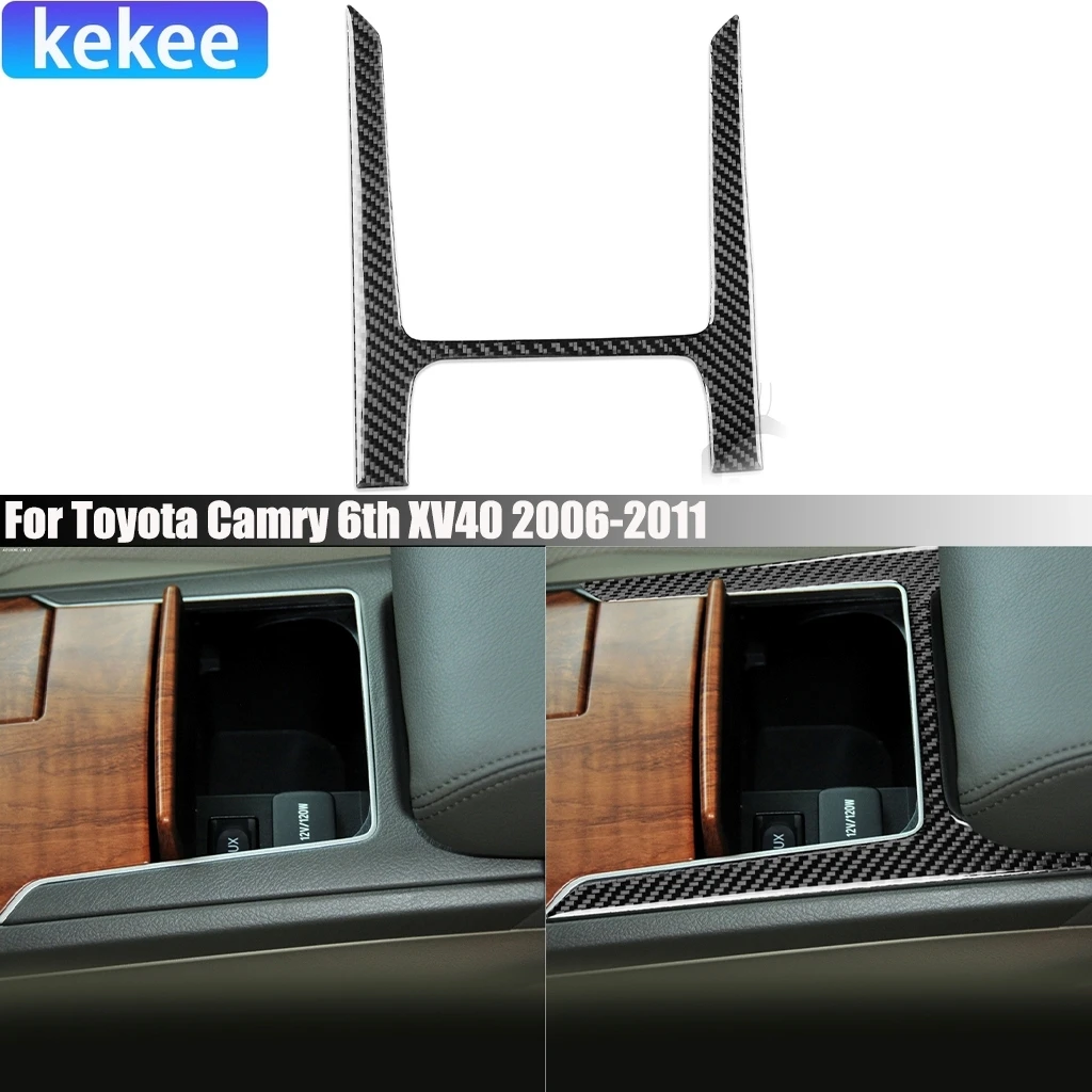 For Toyota Camry 6th XV40 2006-2011 Carbon Fiber Center Console Gear Cup Holder Frame Interior Car Accessories Cover Stickers
For Toyota Camry 6th XV40 2006-2011 Carbon Fiber Center Console Gear Cup Holder Frame Interior Car Accessories Cover Stickers