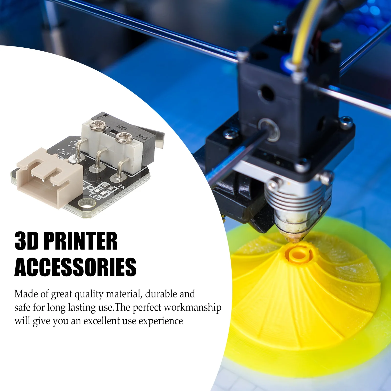 3pcs 3D Printer Limit Switch Accessories End Stop Switch for Ender 3 XY Z Replacement Parts Plastic Safe
3pcs 3D Printer Limit Switch Accessories End Stop Switch for Ender 3 XY Z Replacement Parts Plastic Safe