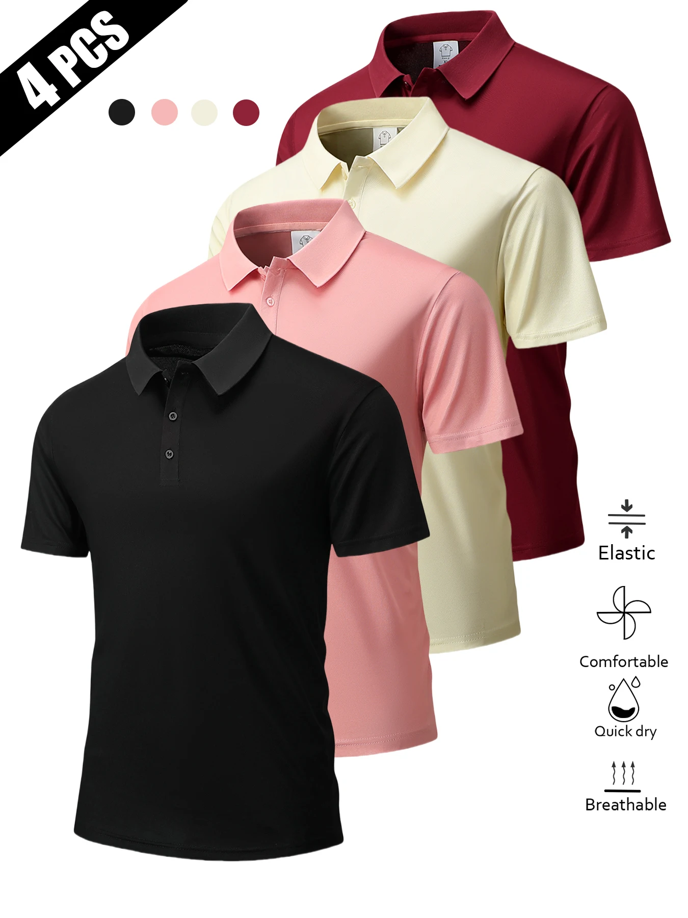 Мужской летний комплект из 4 предметов: вязаная вручную ультратонкая дышащая поло-рубашка с отложным воротником и коротким рукавом в полоску, модная повседневная одежда
Мужской летний комплект из 4 предметов: вязаная вручную ультратонкая дышащая поло-рубашка с отложным воротником и коротким рукавом в полоску, модная повседневная одежда