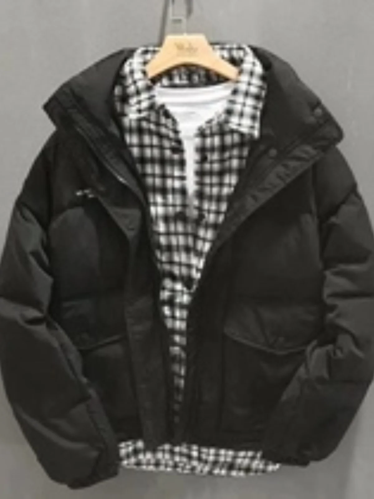 Warm Plaid Cotton Jaet Men's Vintage Loose Stand Collar Print Two-Piece Sle Autumn Winter Faionable And Comfortable
Warm Plaid Cotton Jaet Men's Vintage Loose Stand Collar Print Two-Piece Sle Autumn Winter Faionable And Comfortable
