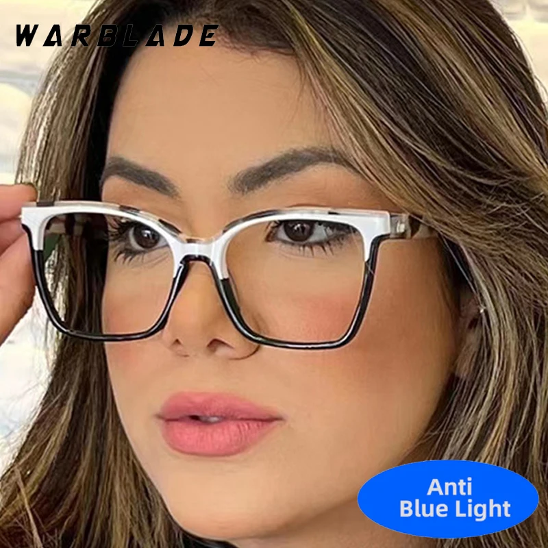 Fashion TR90 Big Square Frame Anti-Blue Light Glasses For Woman Designer Brand Men Computer Eye Protection Game Optical Eyewear 
Fashion TR90 Big Square Frame Anti-Blue Light Glasses For Woman Designer Brand Men Computer Eye Protection Game Optical Eyewear