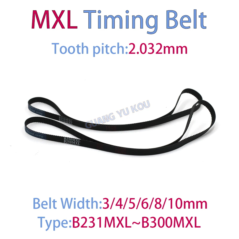 MXL Timing Belt Width3~10mm B231MXL B232MXL B233MXL B234MXL B235MXL B240MXL B250MXL B260MXL B270MXL B280MXL B285MXL B290~B300MXL
MXL Timing Belt Width3~10mm B231MXL B232MXL B233MXL B234MXL B235MXL B240MXL B250MXL B260MXL B270MXL B280MXL B285MXL B290~B300MXL