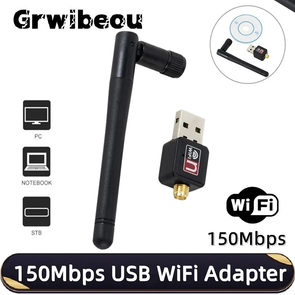 Grwibeou 150 Мбит/с USB-адаптер Wi-Fi Беспроводная сетевая карта с антенной 2 дБи для ПК, ноутбука, 2,4 ГГц, мини-адаптер приемника Wi-Fi Dongle
Grwibeou 150 Мбит/с USB-адаптер Wi-Fi Беспроводная сетевая карта с антенной 2 дБи для ПК, ноутбука, 2,4 ГГц, мини-адаптер приемника Wi-Fi Dongle