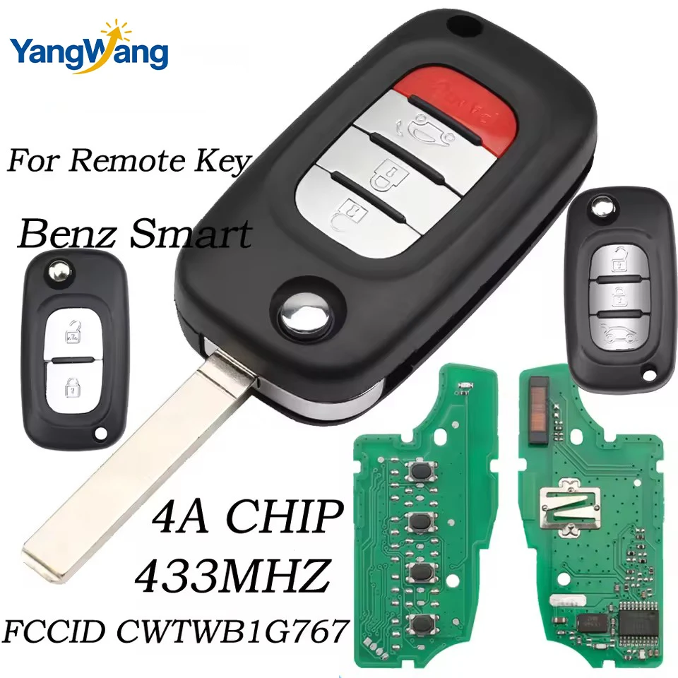CWTWB1G767 4A/433MHz mando a distancia abatible para coche para Mercedes Benz Smart Fortwo 453 Forfour para Renault Megane III T
CWTWB1G767 4A/433MHz mando a distancia abatible para coche para Mercedes Benz Smart Fortwo 453 Forfour para Renault Megane III T