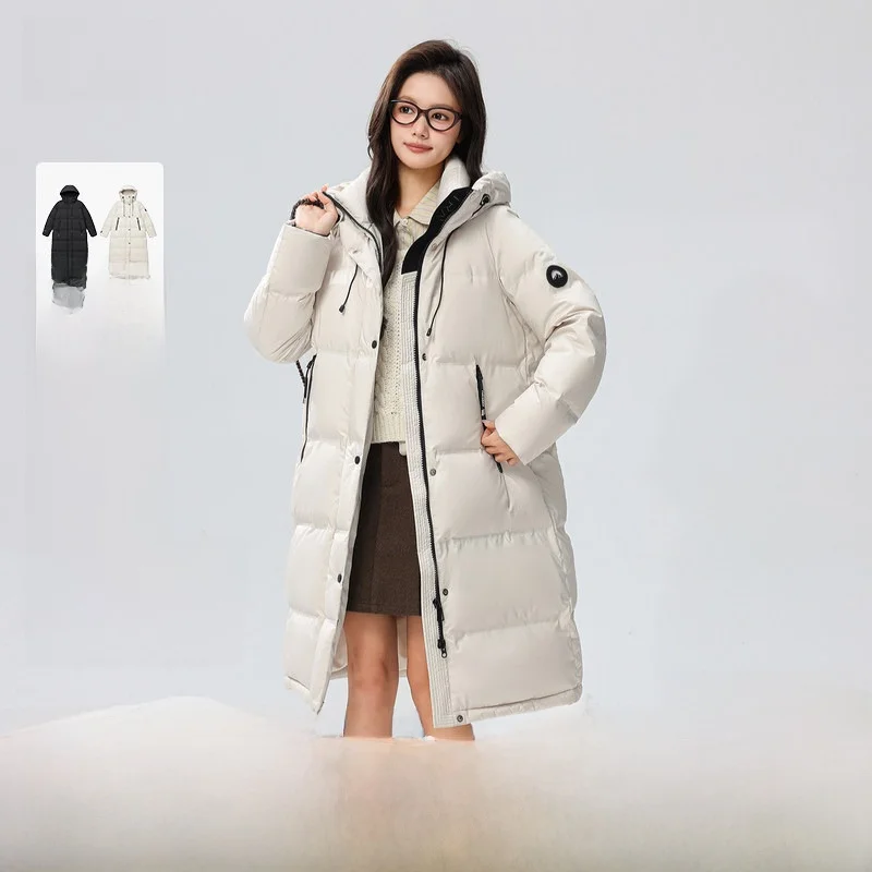 Snow Flying Women's Mid-Length Hooded down Jacket Thickened Korean Style Sporty Fashionable Youthful Vitality Polyester Fiber
Snow Flying Women's Mid-Length Hooded down Jacket Thickened Korean Style Sporty Fashionable Youthful Vitality Polyester Fiber