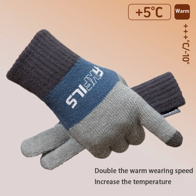 Outdoor Sports Cycling Knitted Gloves Men Korean Warm Touch Screen Recognized Gloves Color Blocked Warm Connected Finger Gloves
Outdoor Sports Cycling Knitted Gloves Men Korean Warm Touch Screen Recognized Gloves Color Blocked Warm Connected Finger Gloves