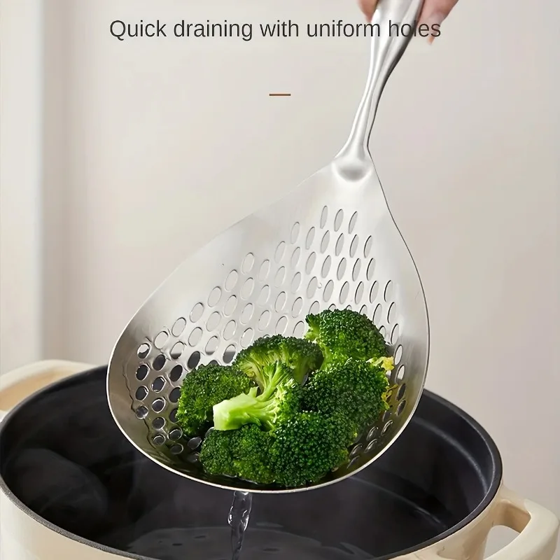 Stainless steel drain spoon household kitchen oil filter to remove impurities drain spoon large kitchen tableware accessories
Stainless steel drain spoon household kitchen oil filter to remove impurities drain spoon large kitchen tableware accessories