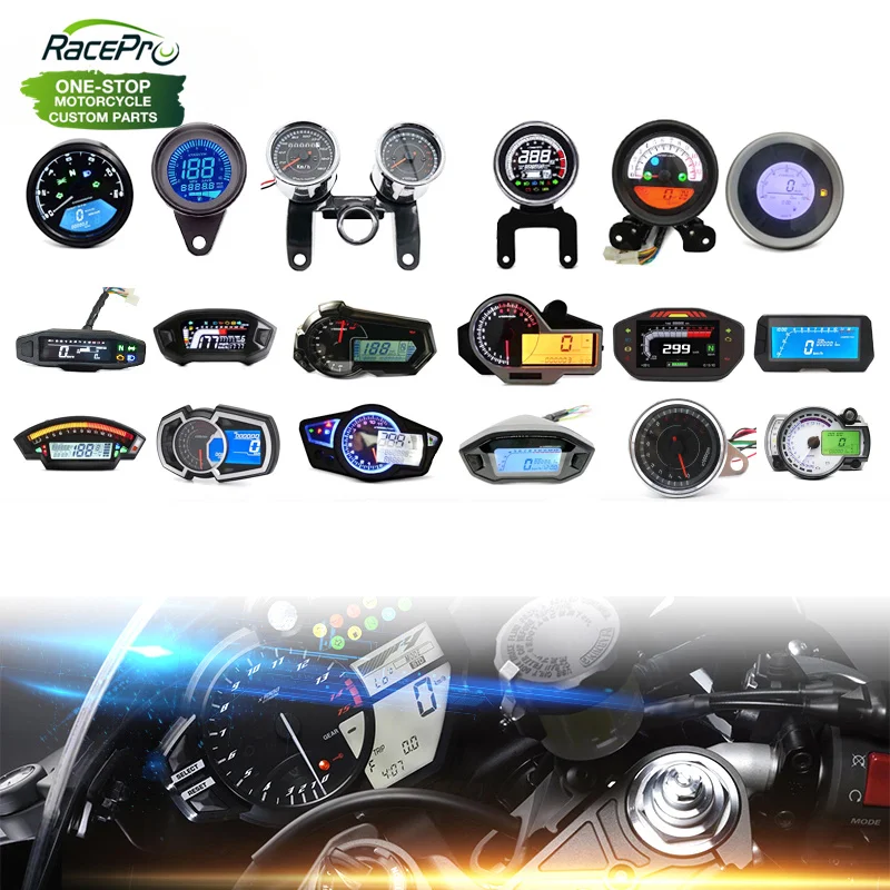Universal Waterproof Motorcycle Digital Speedometer Indicator Tachometer Fuel Meter Digital LCD Display Speedometer
Universal Waterproof Motorcycle Digital Speedometer Indicator Tachometer Fuel Meter Digital LCD Display Speedometer