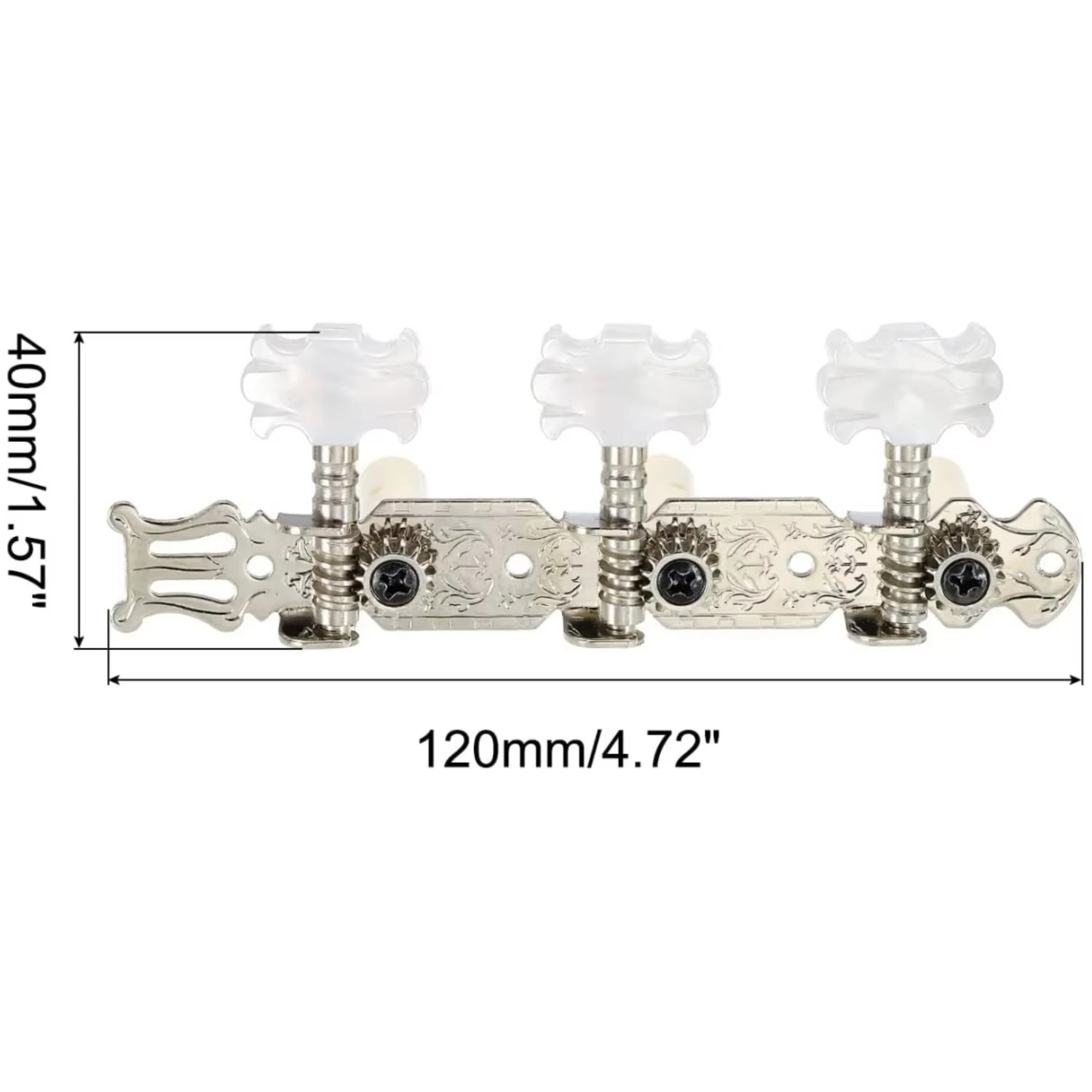 High Quality Classical Guitar Tuning Pegs | Chrome Plated Single Hole Machine Heads for Precise Tuning
High Quality Classical Guitar Tuning Pegs | Chrome Plated Single Hole Machine Heads for Precise Tuning