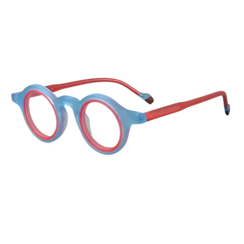 Republic of China retro glasses female personality round frame, handmade plate blue myopia glasses frame male, with height
Republic of China retro glasses female personality round frame, handmade plate blue myopia glasses frame male, with height