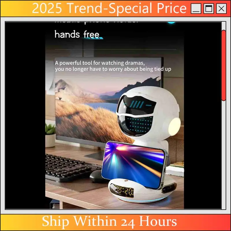 M80 AI Robot Smart AI Speaker Alarm Clock FM Radio Wireless Bluetooth Speaker RGB Light Forboy Girl Student Gift
M80 AI Robot Smart AI Speaker Alarm Clock FM Radio Wireless Bluetooth Speaker RGB Light Forboy Girl Student Gift