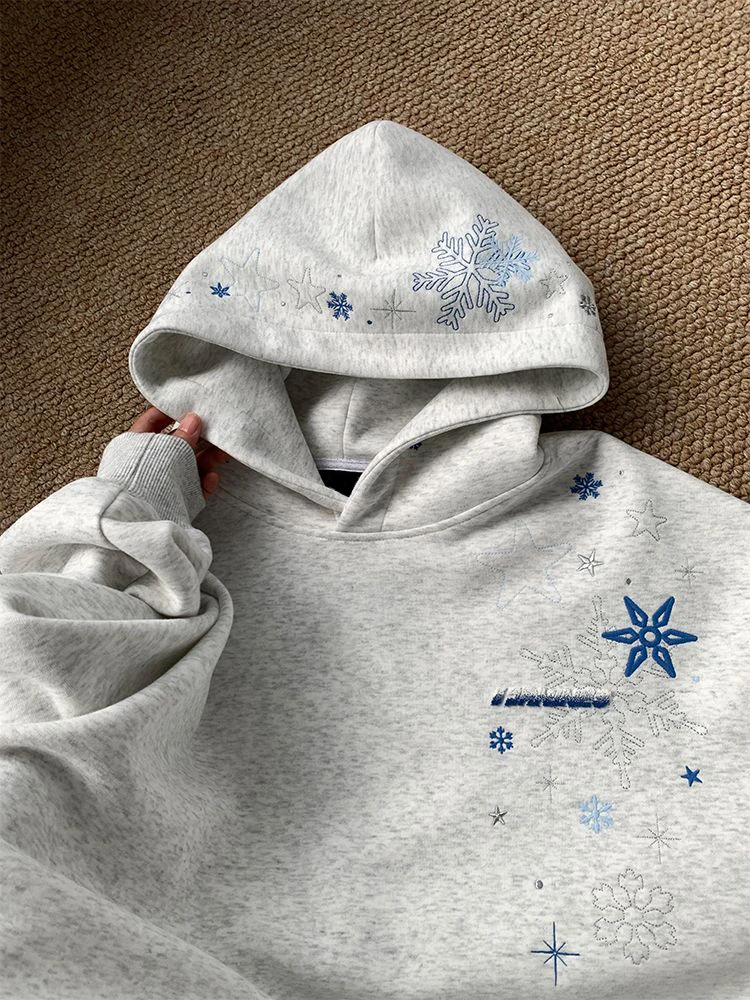 Свободная толстовка с капюшоном, женская толстовка со снежинками, удобный повседневный топ на весну и осень, американский уличный топ
Свободная толстовка с капюшоном, женская толстовка со снежинками, удобный повседневный топ на весну и осень, американский уличный топ