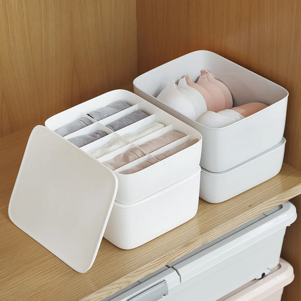 PP Plastic Underwear Storage Box White Stackable Container Bra Panties Socks Organizer No Lid Included Plastic Storage Box
PP Plastic Underwear Storage Box White Stackable Container Bra Panties Socks Organizer No Lid Included Plastic Storage Box