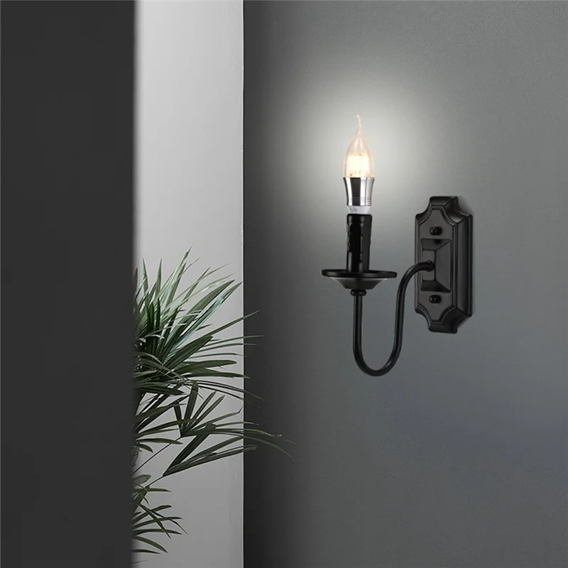 High Quality-3W Vintage Candlestick Wall Sconce E14 Base Metal Wall Light For Fixture Bedroom Living Room Hallway,3W Vintage Can
High Quality-3W Vintage Candlestick Wall Sconce E14 Base Metal Wall Light For Fixture Bedroom Living Room Hallway,3W Vintage Can