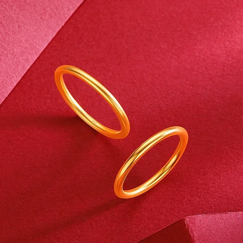 9999 Real Gold 24K Gold Ancient Gold Fine Sand Heritage Plain Ring Design Sense Ring
9999 Real Gold 24K Gold Ancient Gold Fine Sand Heritage Plain Ring Design Sense Ring