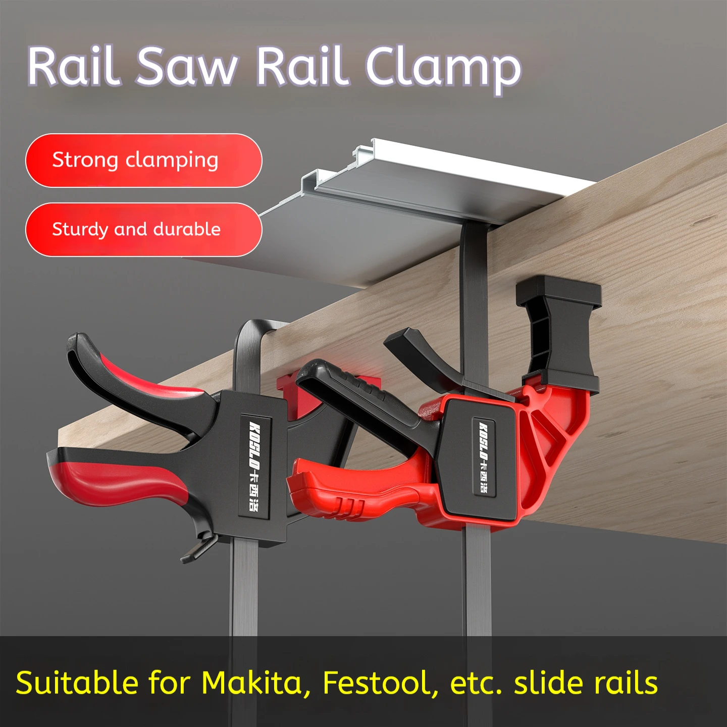 Upgraded Quick Release Tracksaw Guide Rail Clamp with F Clip and Pressure Plate for Woodworking Desktop Secure Fixing Tool
Upgraded Quick Release Tracksaw Guide Rail Clamp with F Clip and Pressure Plate for Woodworking Desktop Secure Fixing Tool