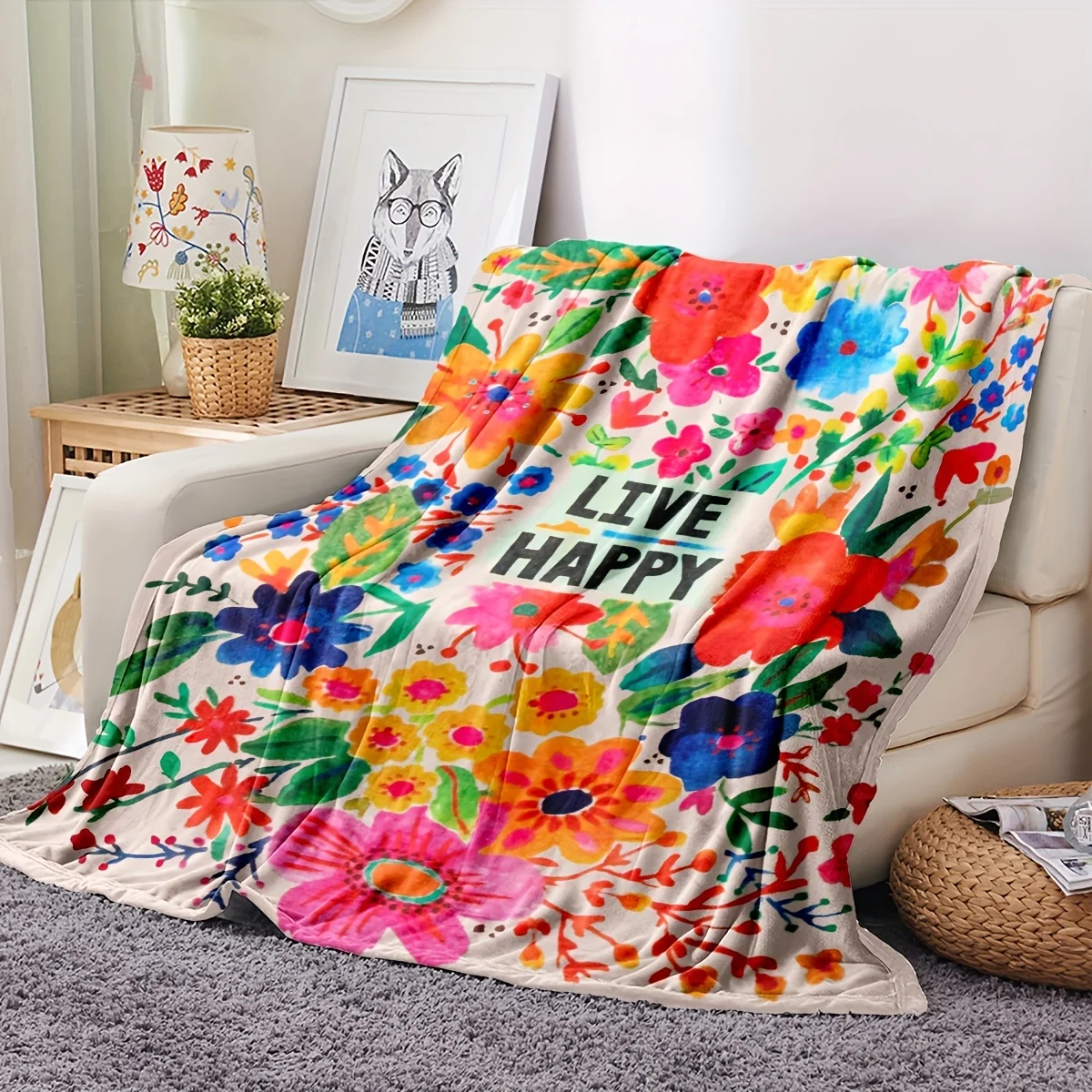 1pc Soft and Warm Hand-Painted Flower Flannel BlanketPerfect for Office, Camping, and Travel
1pc Soft and Warm Hand-Painted Flower Flannel BlanketPerfect for Office, Camping, and Travel