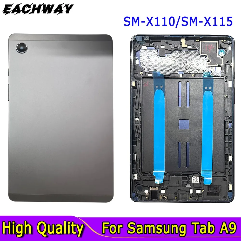 Back Housing For Samsung Galaxy Tab A9 Battery Cover Door SM-X110 SM-X115 Back Case Cover Back Case Part With Side Buttons
Back Housing For Samsung Galaxy Tab A9 Battery Cover Door SM-X110 SM-X115 Back Case Cover Back Case Part With Side Buttons