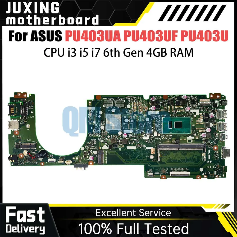 PU403UA Notebook Mainboard For ASUS PRO PU403UF PU403U Laptop Motherboard With CPU i3 6th Gen 4GB RAM
PU403UA Notebook Mainboard For ASUS PRO PU403UF PU403U Laptop Motherboard With CPU i3 6th Gen 4GB RAM