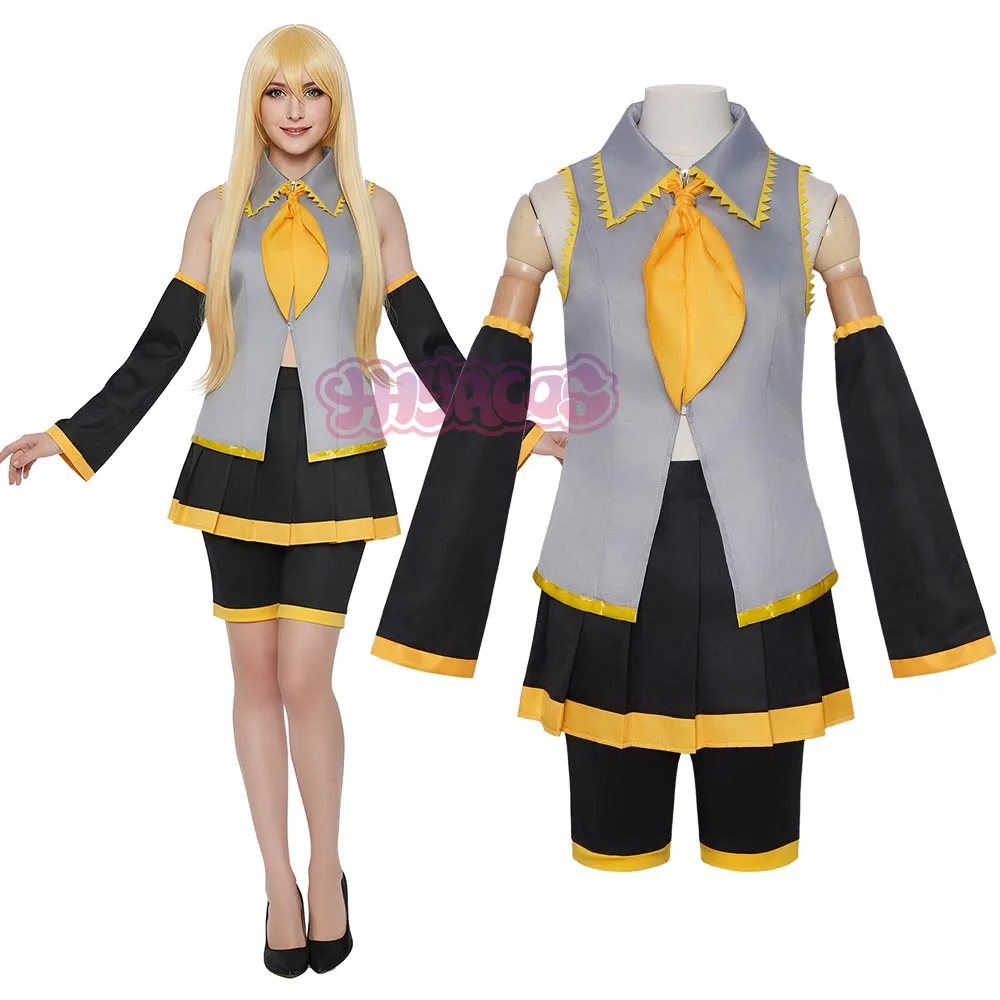 Virtual Akita Neru Hypnotist Cosplay Costume V Home Akita Neru Yellow & Gray Formula Suit Top Shorts Tie Halloween Party Clothes
Virtual Akita Neru Hypnotist Cosplay Costume V Home Akita Neru Yellow & Gray Formula Suit Top Shorts Tie Halloween Party Clothes