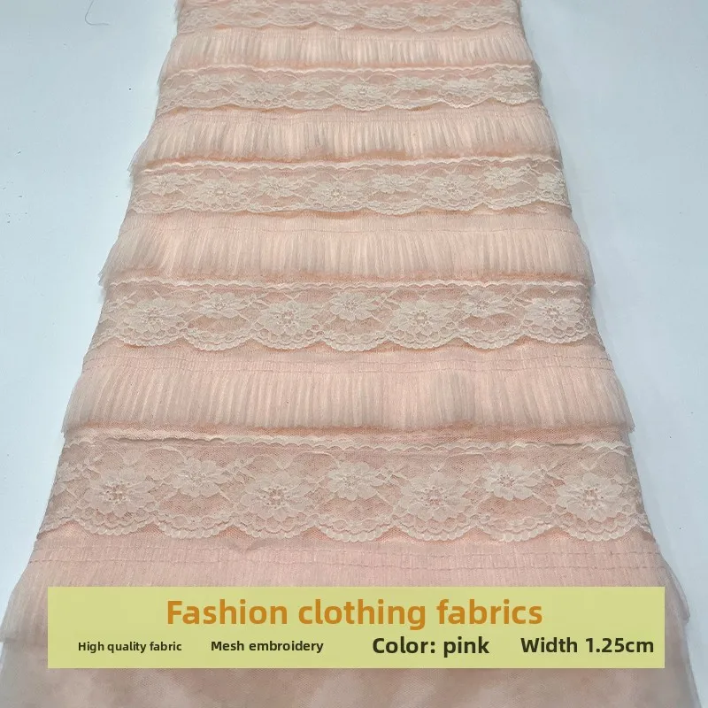 Perspective Lace Mesh Fashion Floral Fabric for Handmade Tiered Skirt Dress Children Clothing Cloth Diy Per Yard Sewing Material
Perspective Lace Mesh Fashion Floral Fabric for Handmade Tiered Skirt Dress Children Clothing Cloth Diy Per Yard Sewing Material