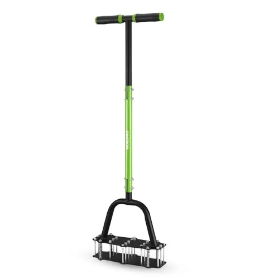 38" Lawn Aerator Tool with 17 Spikes, Manual Lawn Aerators with Dual-Layer Design, Ergonomic T-Handle, Heavy Duty Manual Grass
38" Lawn Aerator Tool with 17 Spikes, Manual Lawn Aerators with Dual-Layer Design, Ergonomic T-Handle, Heavy Duty Manual Grass