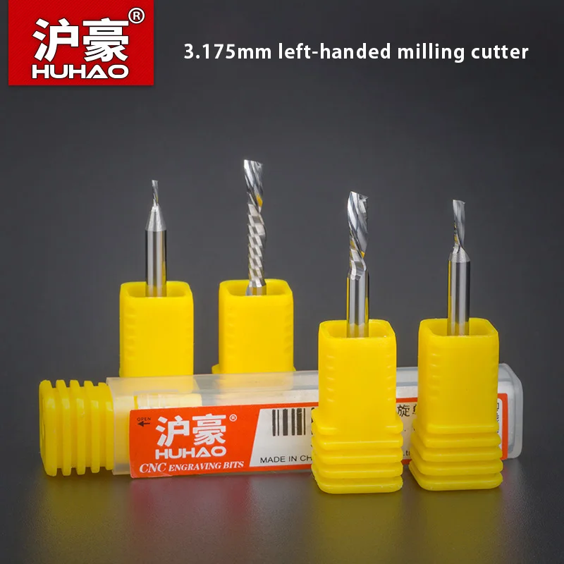 HUHAO Single Flute Spiral End Mill No Burr Single Flute CNC Engraving Bit CNC Router Bit for Acrylic PVC Plastic Cutting
HUHAO Single Flute Spiral End Mill No Burr Single Flute CNC Engraving Bit CNC Router Bit for Acrylic PVC Plastic Cutting