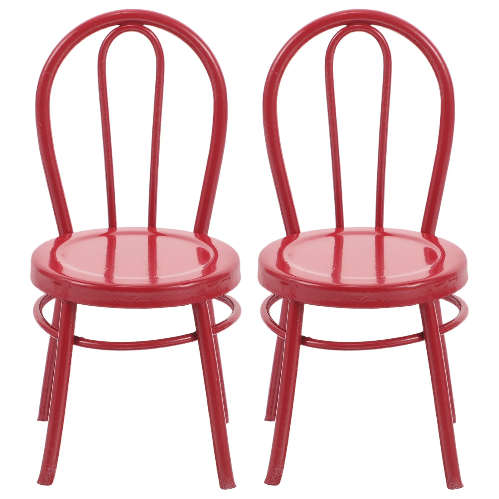 2Pcs Miniature Red Metal Dining Chair 1:12 Scale for Dollhouse Kitchen Living Room Decoration DIY Mini Furniture Set
2Pcs Miniature Red Metal Dining Chair 1:12 Scale for Dollhouse Kitchen Living Room Decoration DIY Mini Furniture Set