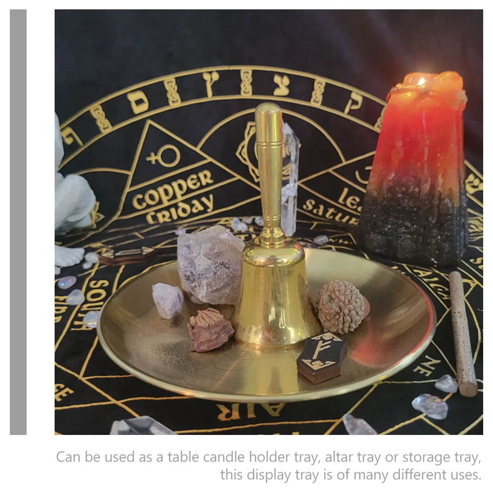 2Pcs Three-phase Gold Plate Holder Decorative Tray Small Storage Tray Pentagram Altar Storage Metal Display
2Pcs Three-phase Gold Plate Holder Decorative Tray Small Storage Tray Pentagram Altar Storage Metal Display