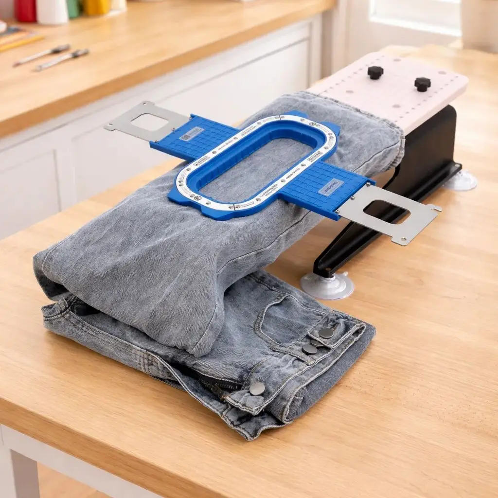 Станция для вышивания Hooping Station Hoopmaster для вышивальных машин Brother, Ricoma, BAi, SWF, Fortever. Магнитные вышивальные пяльцы для Brother.
Станция для вышивания Hooping Station Hoopmaster для вышивальных машин Brother, Ricoma, BAi, SWF, Fortever. Магнитные вышивальные пяльцы для Brother.