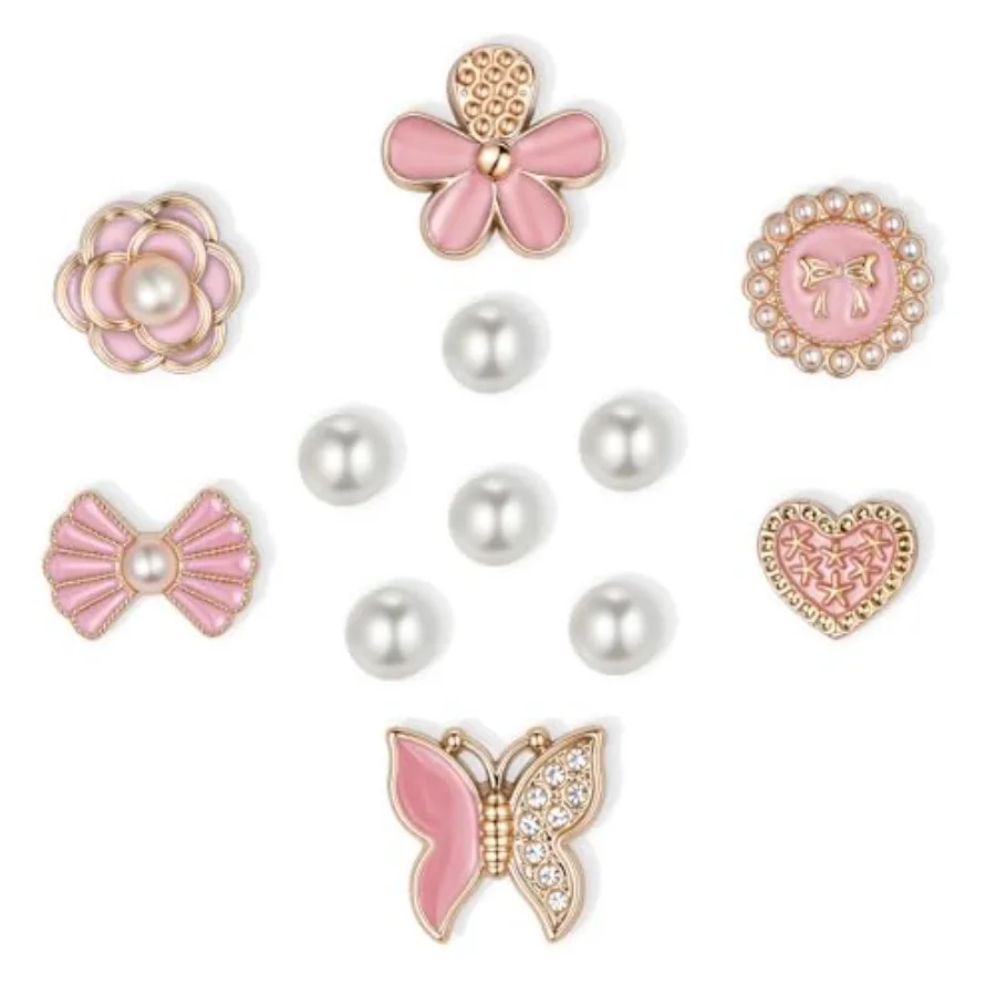 HUSSIN 25Pcs/12Pcs Bling Shoe Charms for Women, Sparkling Butterfly Shoe Accessories, Cute Rose Flower Charms, Girly Pearl Shoe
HUSSIN 25Pcs/12Pcs Bling Shoe Charms for Women, Sparkling Butterfly Shoe Accessories, Cute Rose Flower Charms, Girly Pearl Shoe