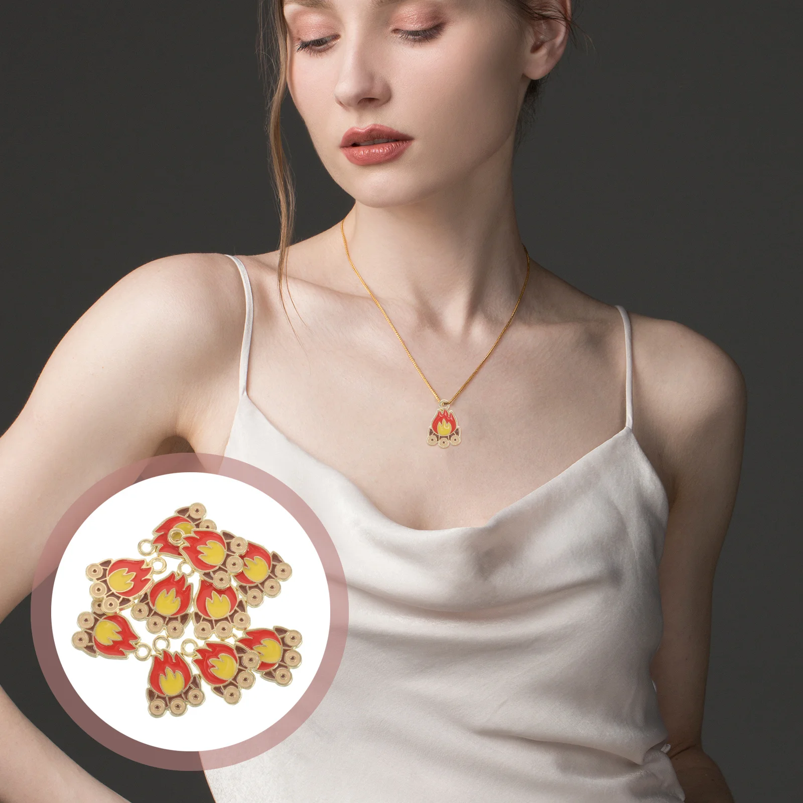 10 шт., ювелирные изделия с пламенем, прочный кулон в виде огня для DIY, ожерелье, браслет, серьги, уникальные аксессуары для рукоделия
10 шт., ювелирные изделия с пламенем, прочный кулон в виде огня для DIY, ожерелье, браслет, серьги, уникальные аксессуары для рукоделия