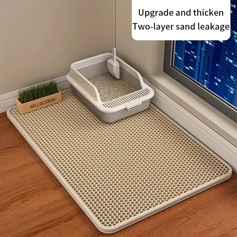 1Pc Large Size Cat Litter Mat-Advanced Honeycomb Double Layer Design,Urine Waterproof,Easy Cleaning,Scatter Control,Stay Clean
1Pc Large Size Cat Litter Mat-Advanced Honeycomb Double Layer Design,Urine Waterproof,Easy Cleaning,Scatter Control,Stay Clean