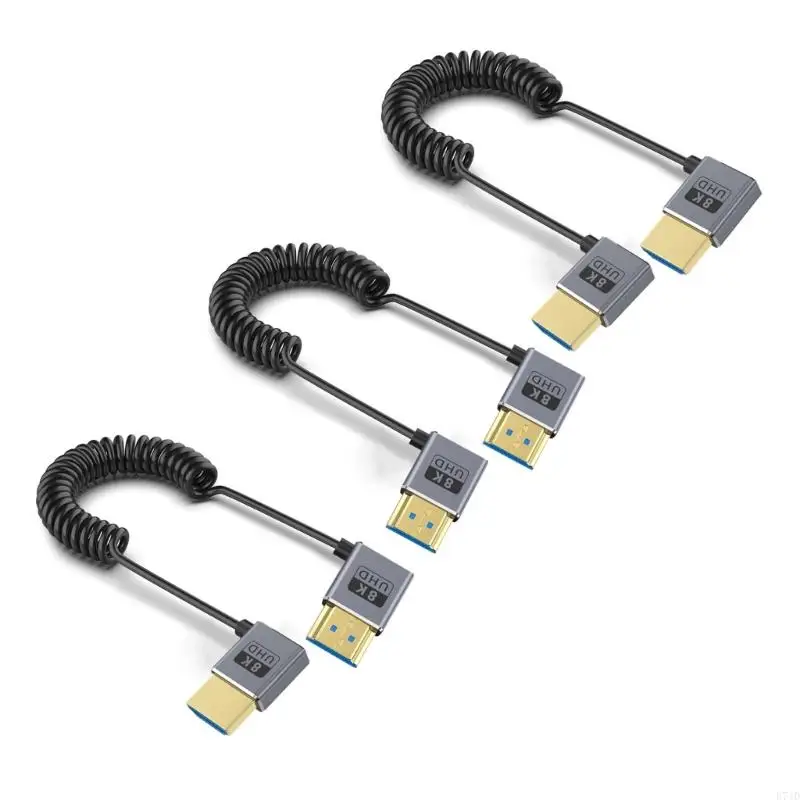 E74D 2.1 Version Coiled Video Cord 8K@60Hz Extension Cable 48Gbps for 1080p Video Streaming Line Extension Line
E74D 2.1 Version Coiled Video Cord 8K@60Hz Extension Cable 48Gbps for 1080p Video Streaming Line Extension Line