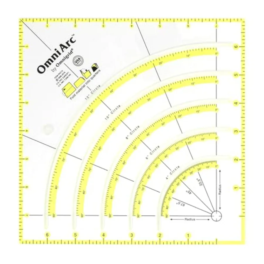 OmniArc 8-Inch-by-8-Inch Non-Slip Circle Cutter Clear R4C12 for Precision Crafting and DIY Projects with Enhanced Grip and Smoo
OmniArc 8-Inch-by-8-Inch Non-Slip Circle Cutter Clear R4C12 for Precision Crafting and DIY Projects with Enhanced Grip and Smoo
