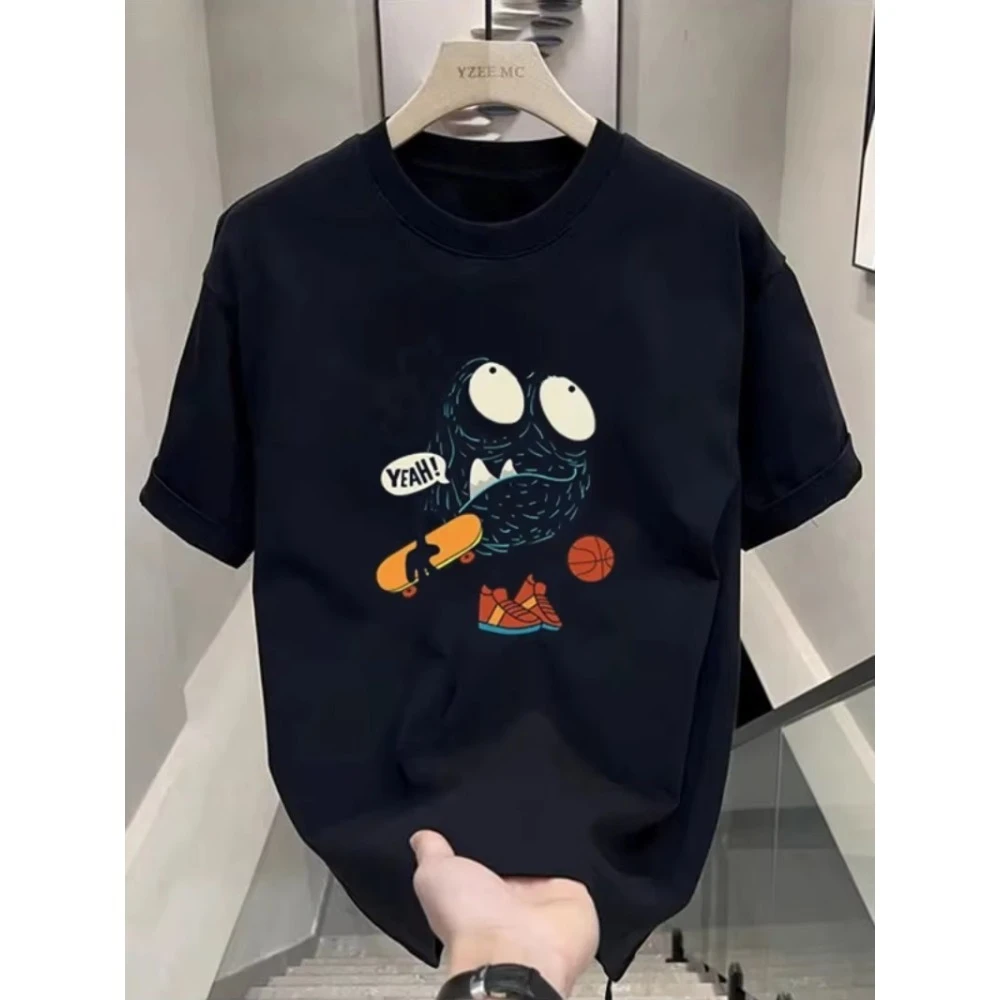 motorcycle 2025 Cotton fashion brand Plankton Shuai T-shirt American trend printed men's summer round neck loose short sleeve
motorcycle 2025 Cotton fashion brand Plankton Shuai T-shirt American trend printed men's summer round neck loose short sleeve
