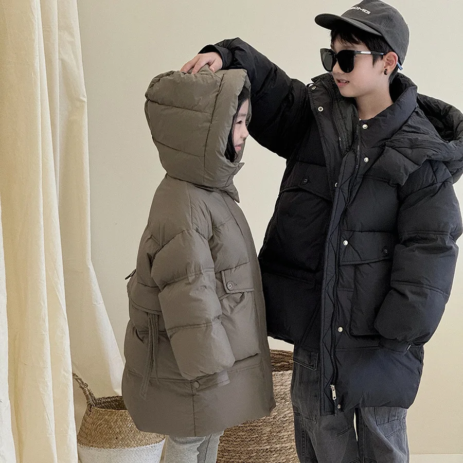 Girls Long Down Coat Children 2024 New Autumn Winter Fashion Simple Casual Style All-match Coat Warm Korean Simple Style
Girls Long Down Coat Children 2024 New Autumn Winter Fashion Simple Casual Style All-match Coat Warm Korean Simple Style