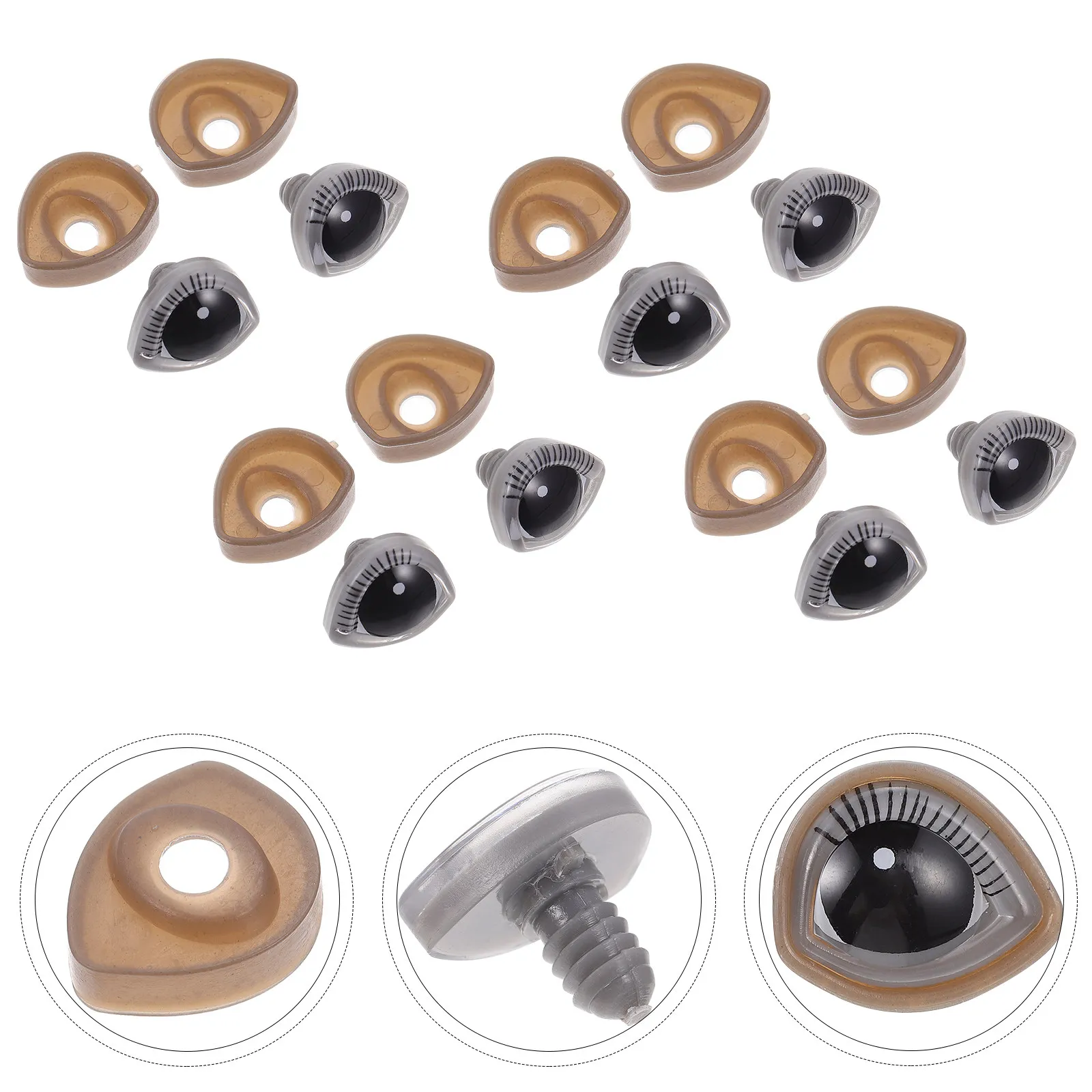 20Pcs Cartoon Eyelash Eyes Creative DIY Craft Supplies Exquisite Handmade 3D Effect Fake Eyes for Kids School Projects Home
20Pcs Cartoon Eyelash Eyes Creative DIY Craft Supplies Exquisite Handmade 3D Effect Fake Eyes for Kids School Projects Home
