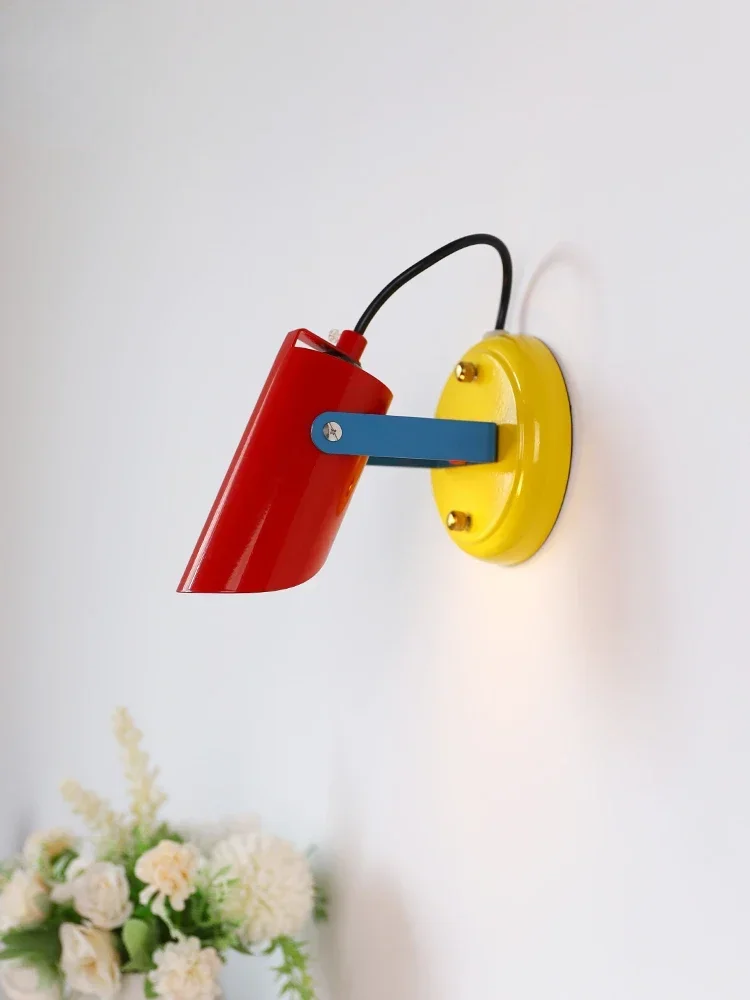 Children's Bedroom Kitchen Study Foyer Metal Colorful Retro Art Deco Home Appliance Led Light Memphis Post-Modern Wall Lamp
Children's Bedroom Kitchen Study Foyer Metal Colorful Retro Art Deco Home Appliance Led Light Memphis Post-Modern Wall Lamp