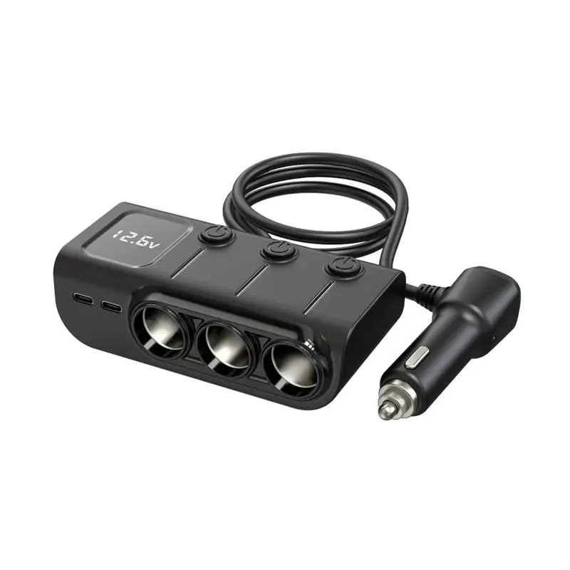 GC01 Car Cigarette Lighter One To Three 3 Ports USB Independent Switch PD Intelligent Fast Charging 120W Converter Charger
GC01 Car Cigarette Lighter One To Three 3 Ports USB Independent Switch PD Intelligent Fast Charging 120W Converter Charger