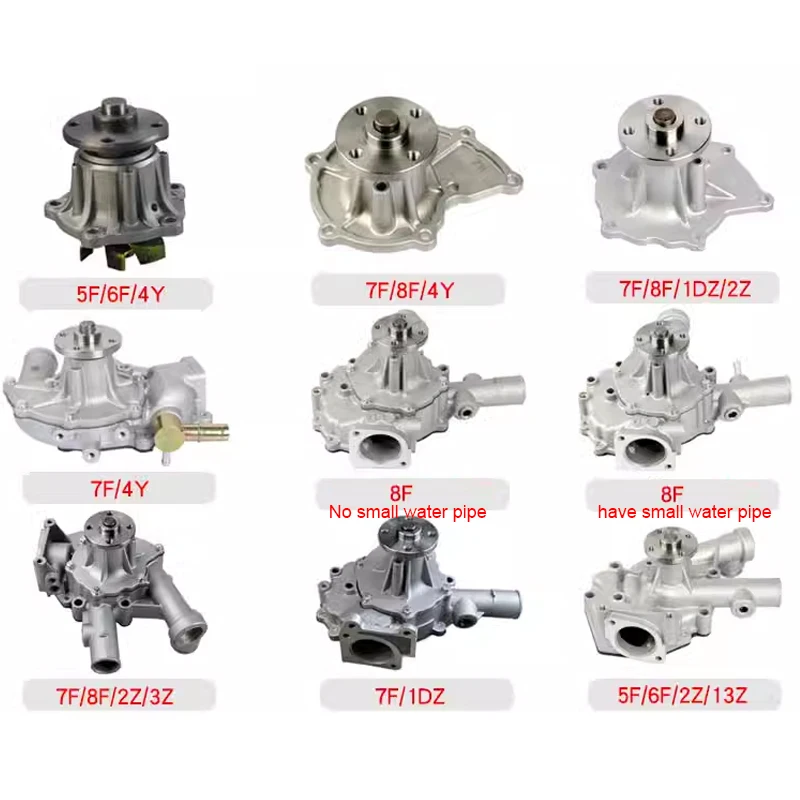 Forklift water pump for Toyota 5F8F 1DZ 4Y 2Z forklift accessories, engine cooling pump base assembly
Forklift water pump for Toyota 5F8F 1DZ 4Y 2Z forklift accessories, engine cooling pump base assembly