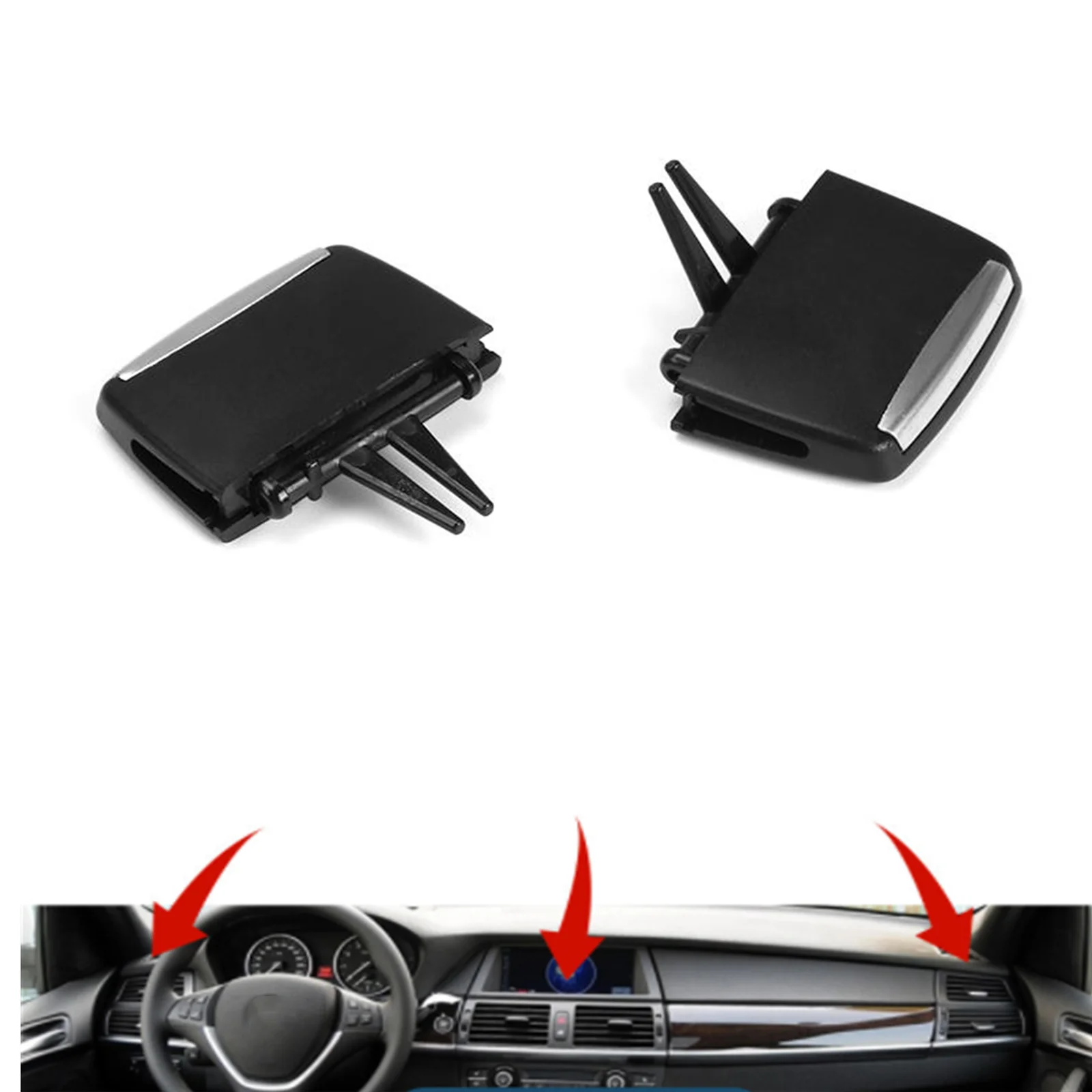 1pcs Only For BMW X5 E70 X6 E71 E72 2007-2014 Black Car Interior Front Air A/C Conditioning Vent Outlet Tab Repair Clip Kit
1pcs Only For BMW X5 E70 X6 E71 E72 2007-2014 Black Car Interior Front Air A/C Conditioning Vent Outlet Tab Repair Clip Kit