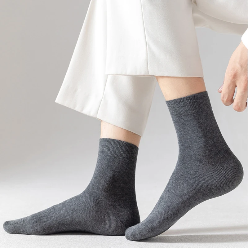 5 пар мужских носков, однотонные удобные впитывающие пот хлопковые носки, японские универсальные носки средней длины в стиле Харадзюку
5 пар мужских носков, однотонные удобные впитывающие пот хлопковые носки, японские универсальные носки средней длины в стиле Харадзюку