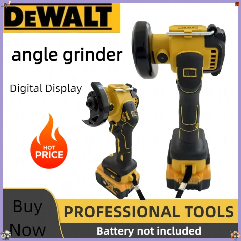 DeWALT Digital Display Brushless Mini Angle Grinder For 20V 18V Battery Polishing Grinding Machine Cutting Power Tools
DeWALT Digital Display Brushless Mini Angle Grinder For 20V 18V Battery Polishing Grinding Machine Cutting Power Tools