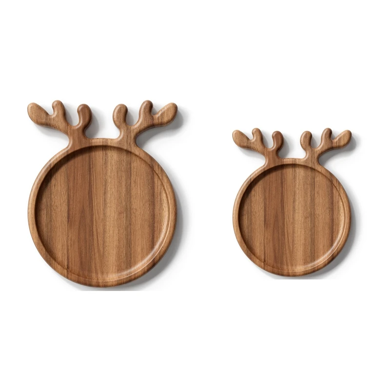 Wood Serving Platter With Antler Handle, Round Wooden Food Dish Plate, Decorative Charcuterie Board For Cheese
Wood Serving Platter With Antler Handle, Round Wooden Food Dish Plate, Decorative Charcuterie Board For Cheese