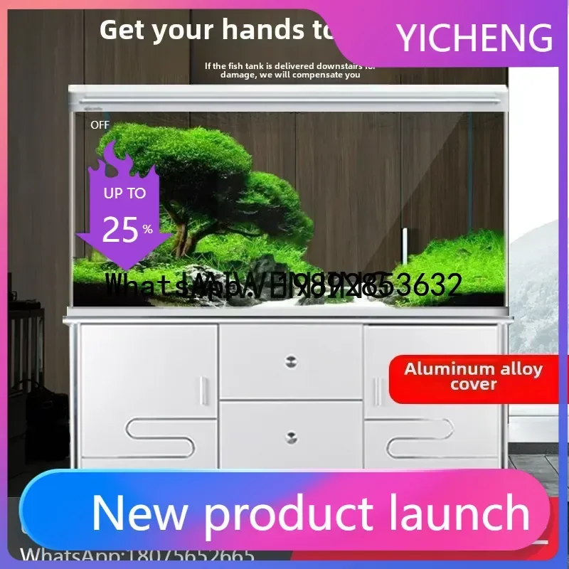 aquarium medium living room household self-circulation creative glass ultra-white fish tank
aquarium medium living room household self-circulation creative glass ultra-white fish tank