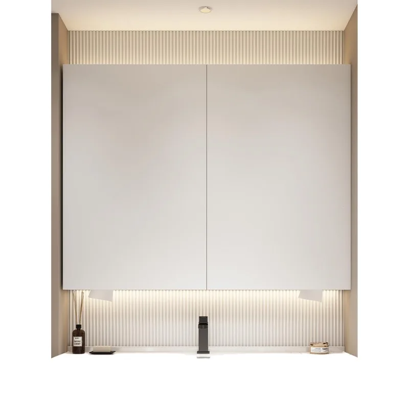 Mirror cabinet stainless steel white paint hidden feng shui mirror bathroom storage drain beauty mirror
Mirror cabinet stainless steel white paint hidden feng shui mirror bathroom storage drain beauty mirror