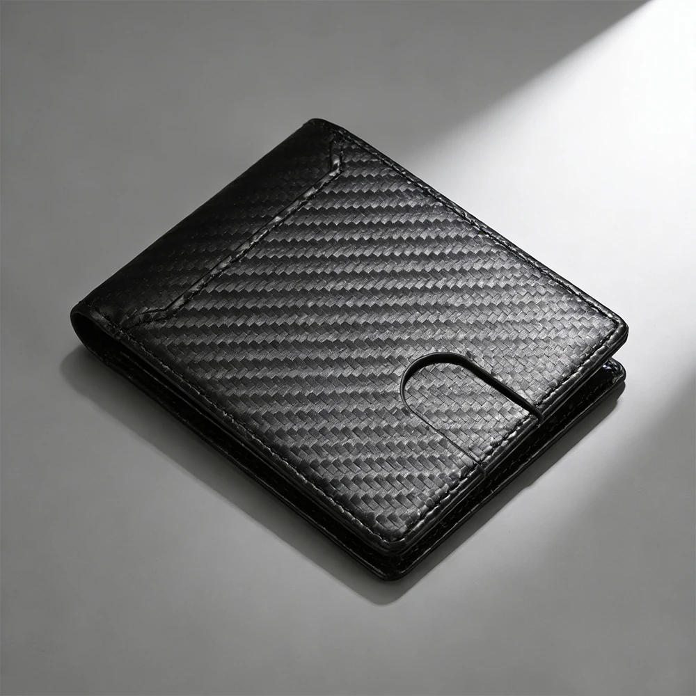 New Short Men Wallets High Quality Carbon Fiber Card Clips Photo Male Purses Simple Slim Portable Men Money Clips
New Short Men Wallets High Quality Carbon Fiber Card Clips Photo Male Purses Simple Slim Portable Men Money Clips